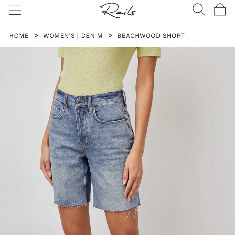 Rails Beachwood Denim Short in Lake